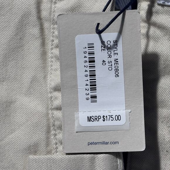 New Peter Millar Crown Men's Pilot Twill Flat Front Trouser 40 $175 - Picture 4 of 7